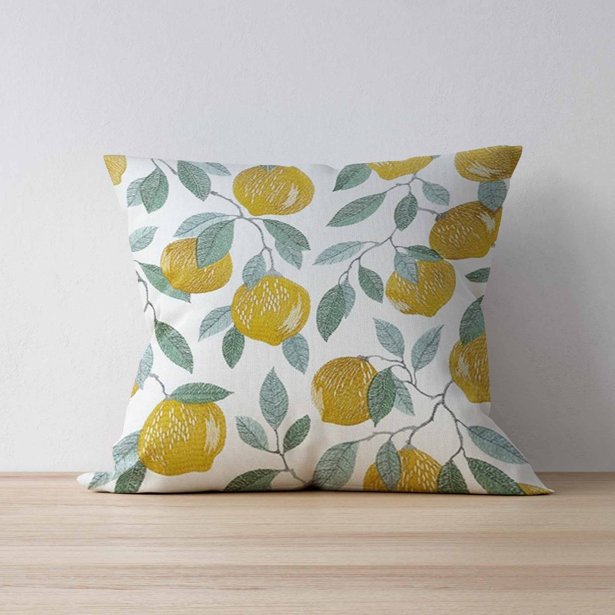 Patchwork cushion outlet Ambroisy lemon