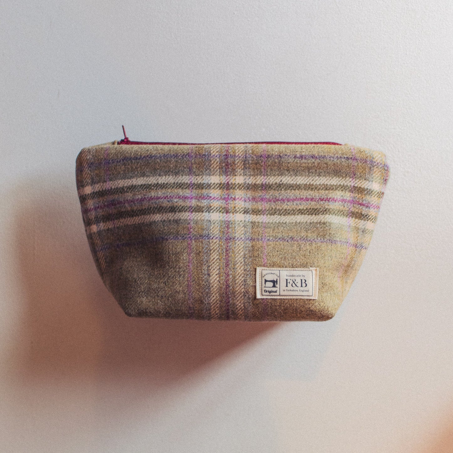 Blossom Tweed Wash Bag/Make-Up Bag - F&B Crafts - F&B Handmade