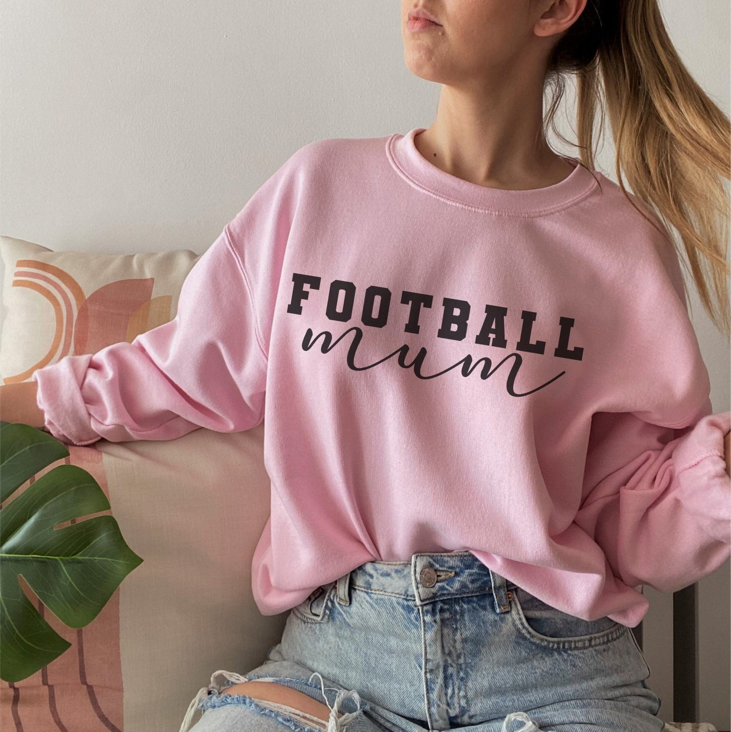 Football Mum Jumper M Pink - F&B Crafts - Fox & Co Apparel