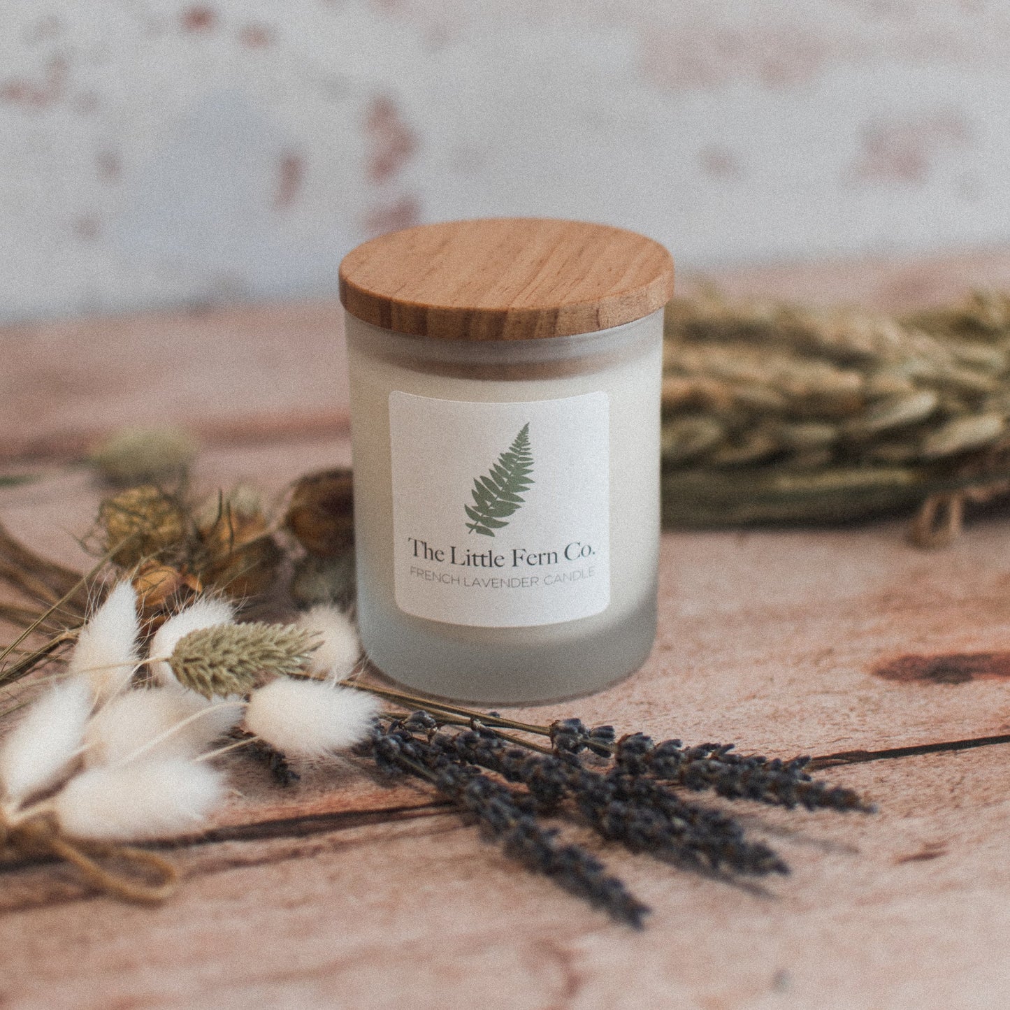 French Lavender Essential Oil Candle - F&B Crafts - The Little Fern Co