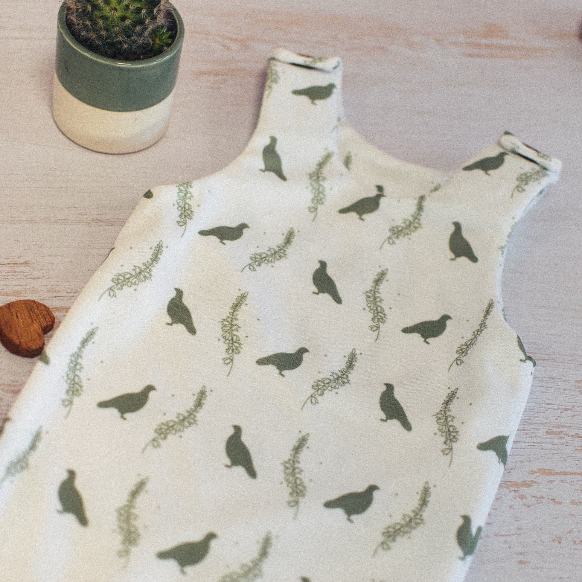 Grouse & Heather Dungarees Romper (Cotton) - F&B Crafts - F&B Designs