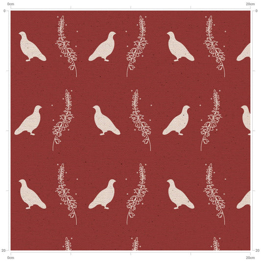 Grouse & Heather Solid Background - F&B Crafts - F&B Designs