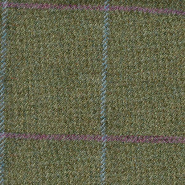 Light Green with Pink & Blue Check Tweed Hob Covers - F&B Crafts - F&B Handmade