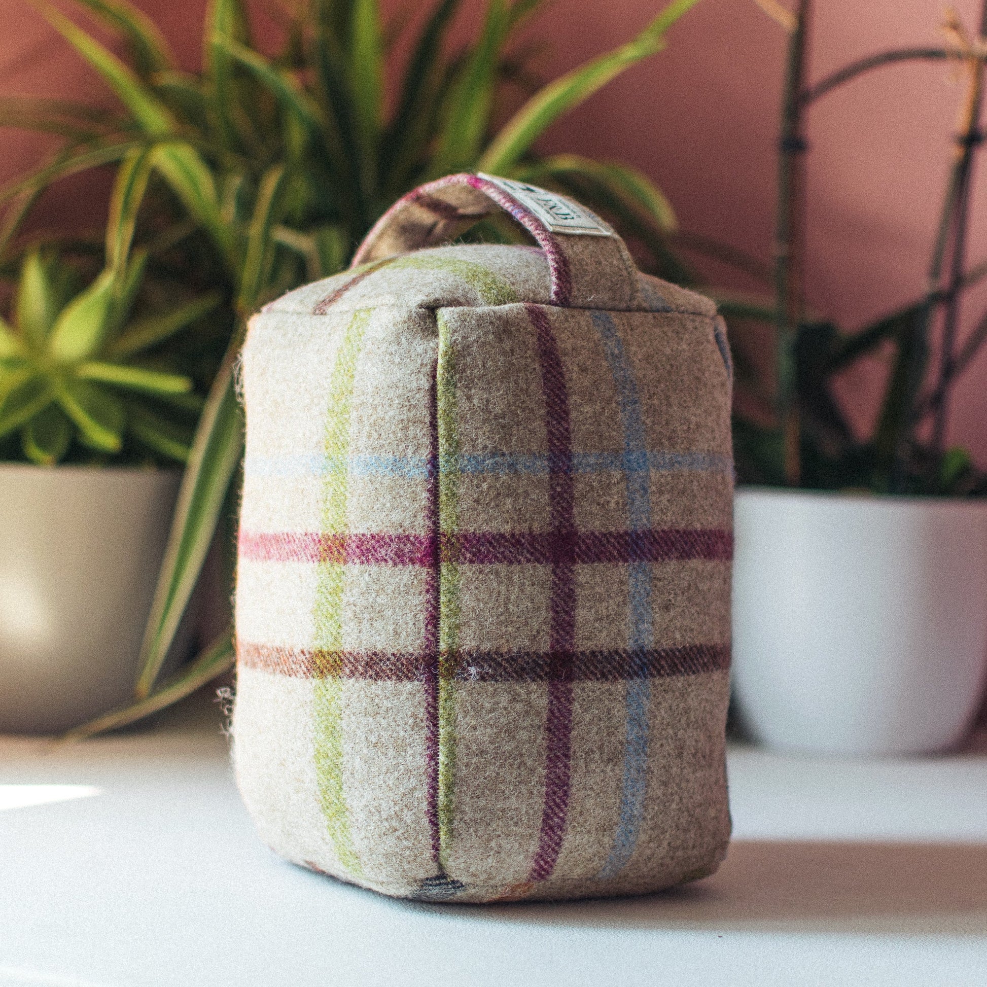 Multicoloured Tartan Doorstop - F&B Crafts - F&B Handmade