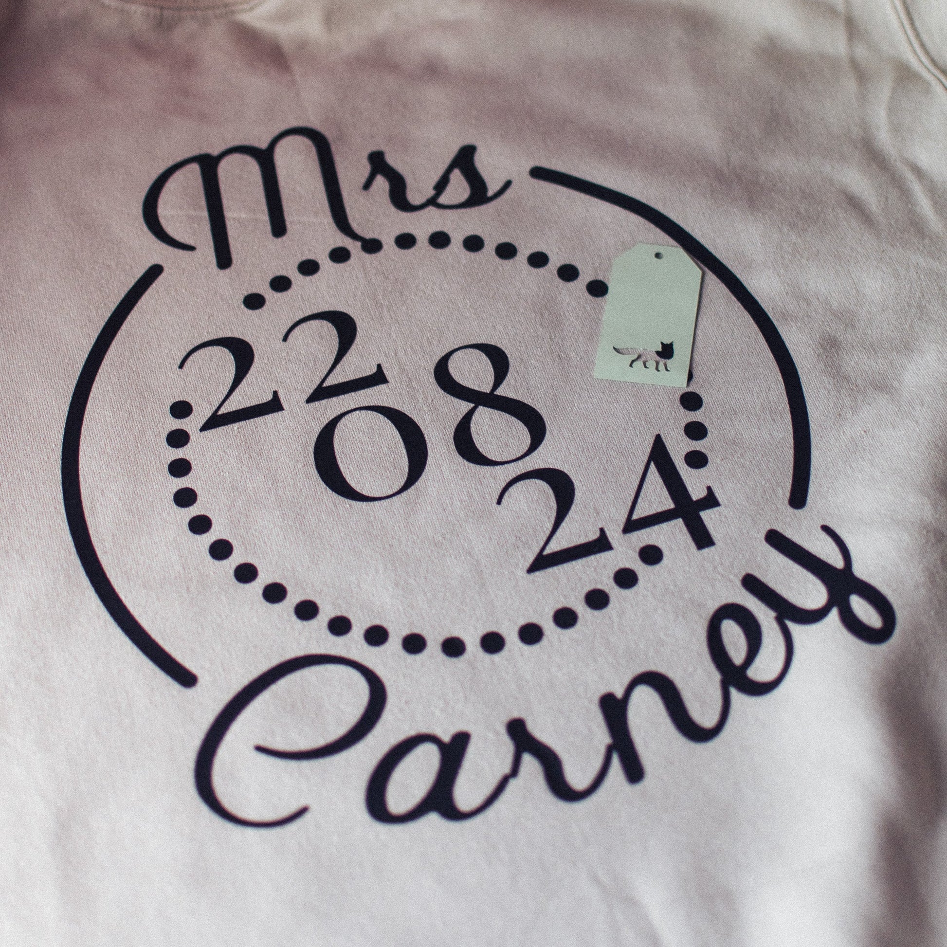 Personalised "Mrs" Jumper with Wedding Date - F&B Crafts - Fox & Co Apparel