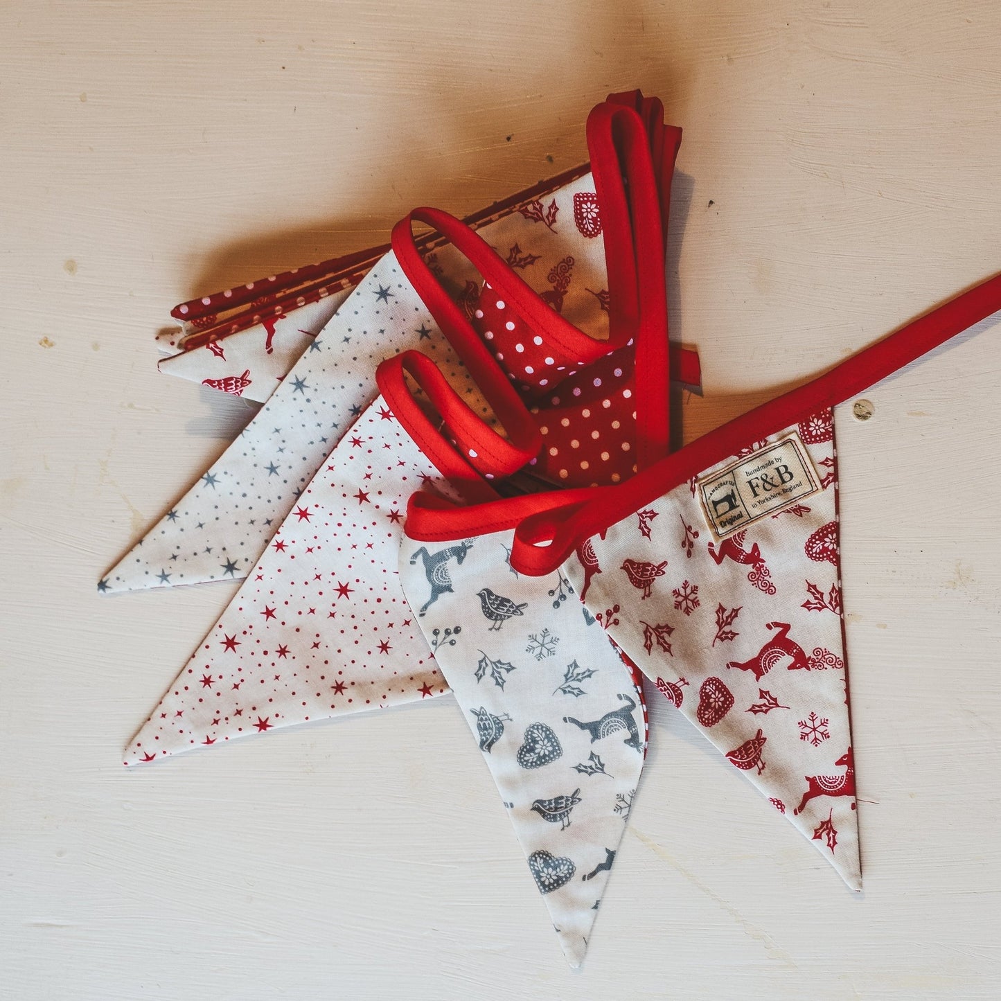 Scandi Style Christmas Bunting (3m) - F&B Crafts - F&B Handmade