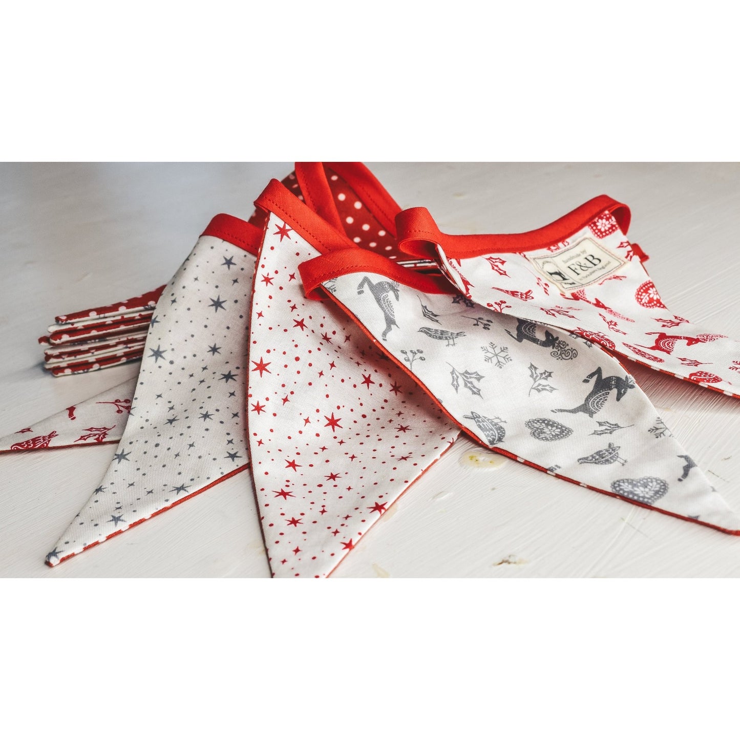 Scandi Style Christmas Bunting (3m) - F&B Crafts - F&B Handmade