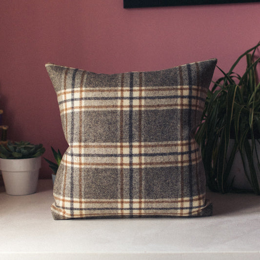 Tartan Wool Arncliffe Cushion - Abraham Moon - F&B Crafts - F&B Handmade
