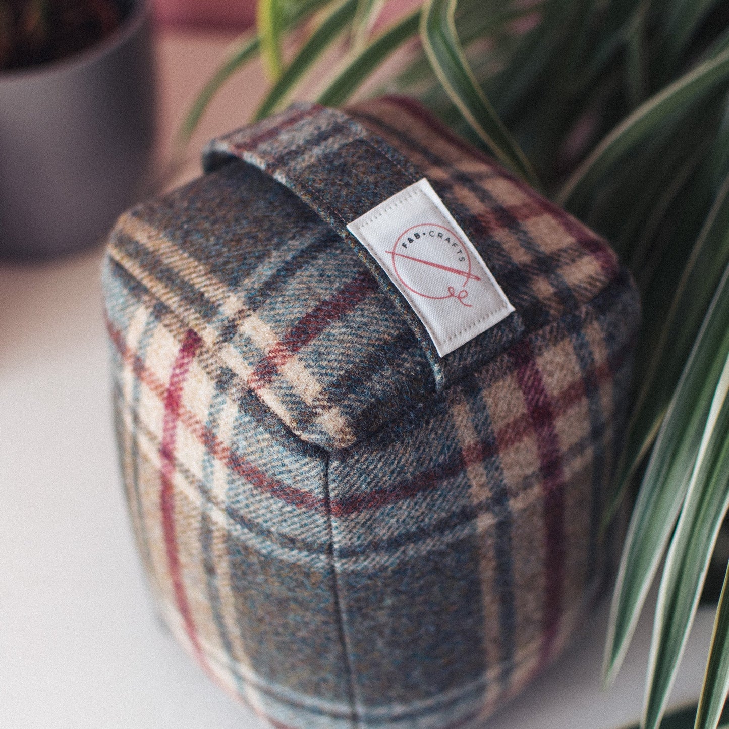 Tartan Wool Check Doorstops - F&B Crafts - F&B Handmade