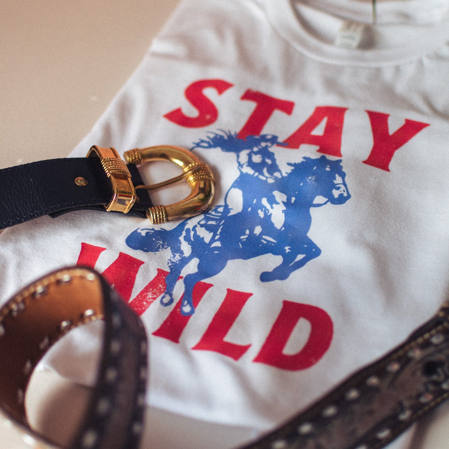 Vintage Style Stay Wild T - Shirt - F&B Crafts - Fox & Co Apparel