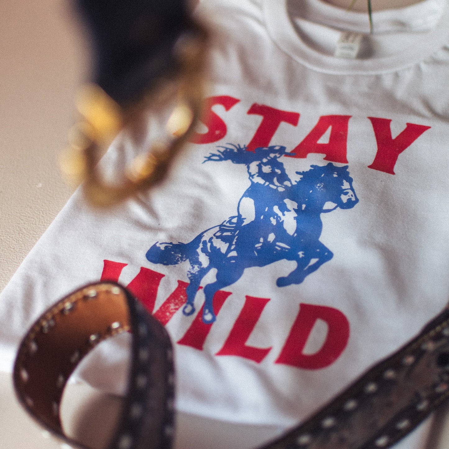 Vintage Style Stay Wild T - Shirt - F&B Crafts - Fox & Co Apparel