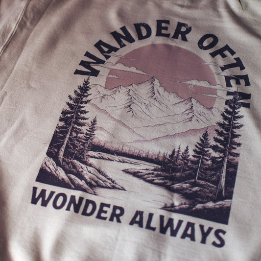 Wander Often Wonder Always Sweatshirt - F&B Crafts - Fox & Co Apparel